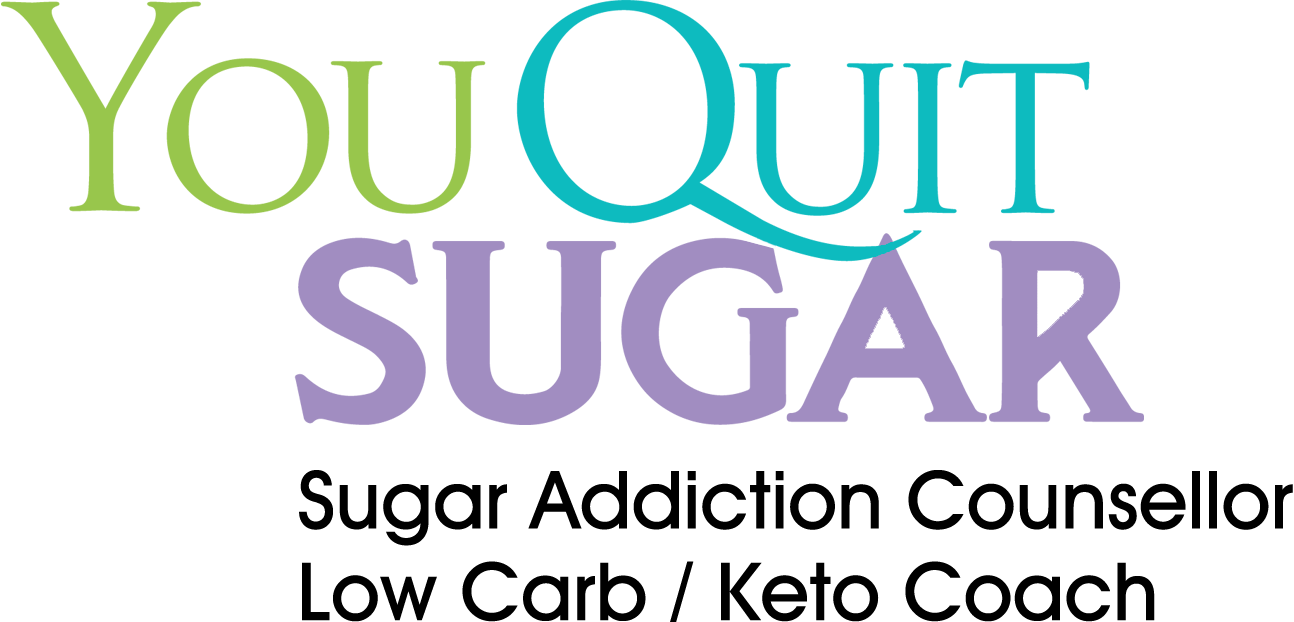 You Quit Sugar Logo.  Sugar Addiction Counsellor, Low Carb / Keto Coach.
